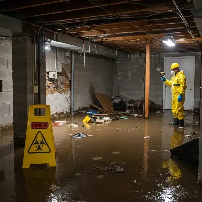 Flooded Basement Electrical Hazard in La Selva Beach, CA Property